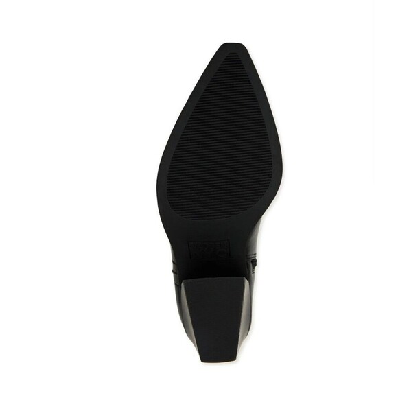 NEW WITH TAGS Sz 6 Madden NYC Western Boots Black Tall Embroidered Block Heel‎ - Picture 6 of 10